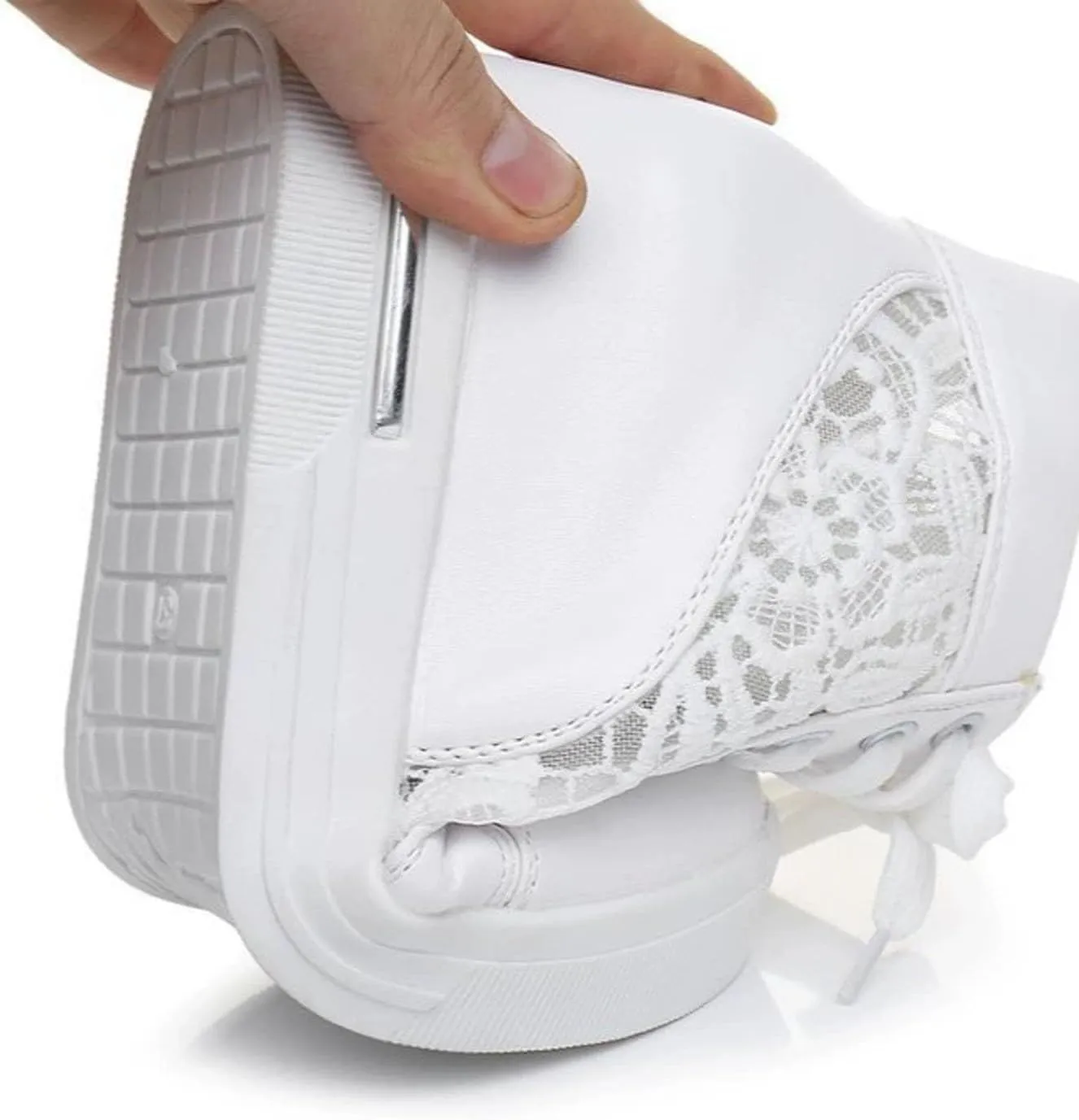 2025 Wedge Sneakers Platform Hidden High Heels Sneakers for Women Dressy Lace Up Sports Running Walking Shoes Sandals