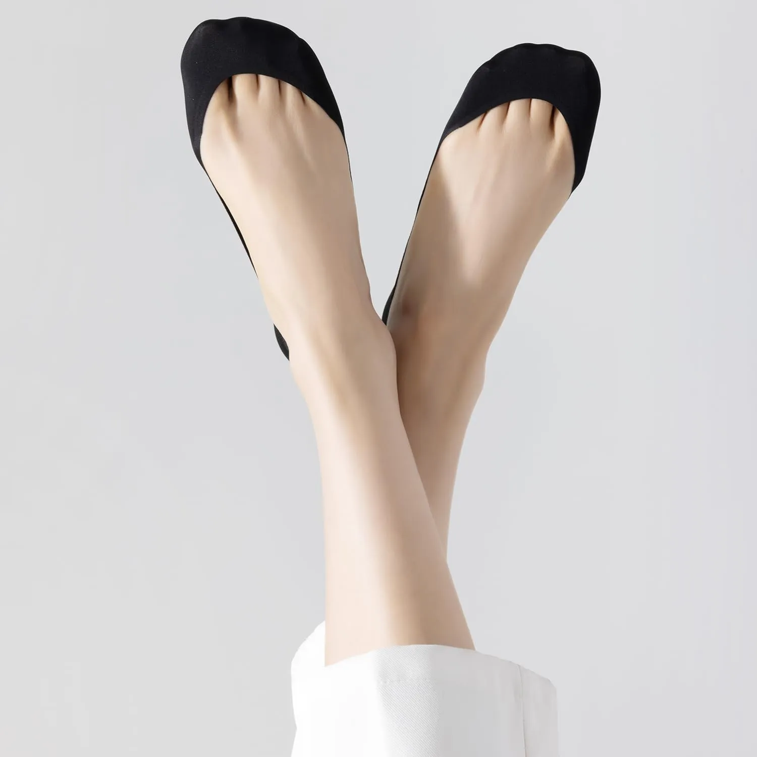 6 Pair Ultra Low Cut Invisible Womens No Show Socks With Padding For Flats Loafer, Size 5-7,8-10.5,11-13,