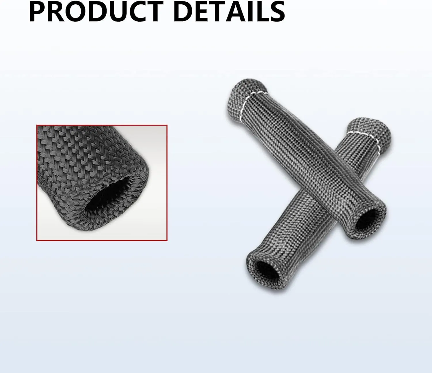 8 PCS Spark Plug Protect Boots, 1200 Degree Spark Plug Wire Boots Heat Shield Protector Sleeve, 6 Inch Heat Shield Thermal Protection Insulator Sleeve (Black)