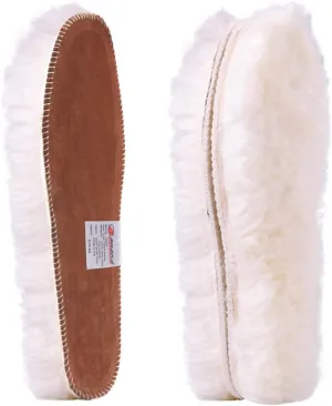 Ailaka Women’s Sheepskin Insoles, Thick Warm Wool Insoles Fluffy Fleece Replacement for Shoes Boots Slippers