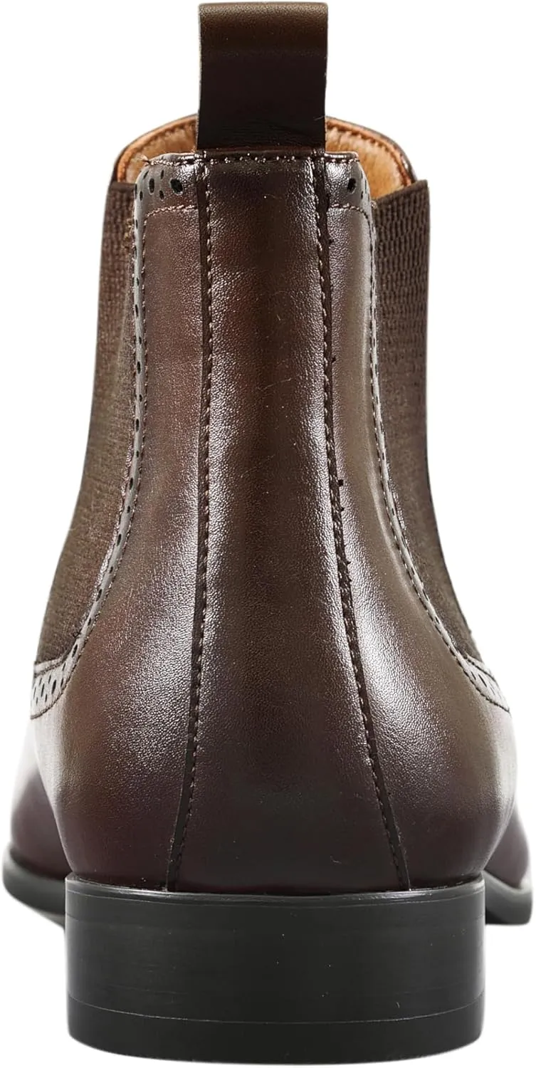 Amali Rancho - Men's Western Boots, Designer Cowboy Boots for Men, Manmade Leather - Wingtip High Rise Boots
