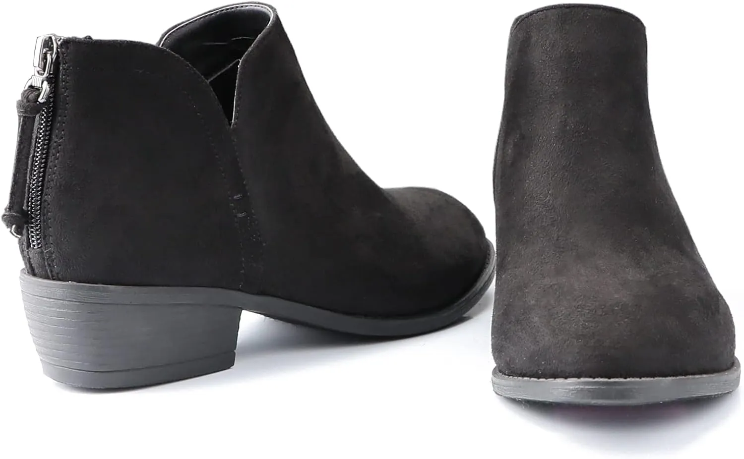 Ankle Boots for Women.Women's Low Heeled Booties.Fashion Thick Heel Design