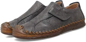 Asifn Men's Casual Leather Loafers Breathable Moccasins Lace-up Driving Handmade Driving Comfort Dress Shoes