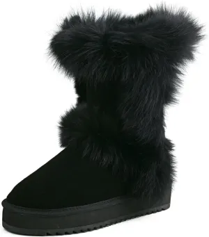 AUSLAND Women's Platform Winter Snow Boots 99256
