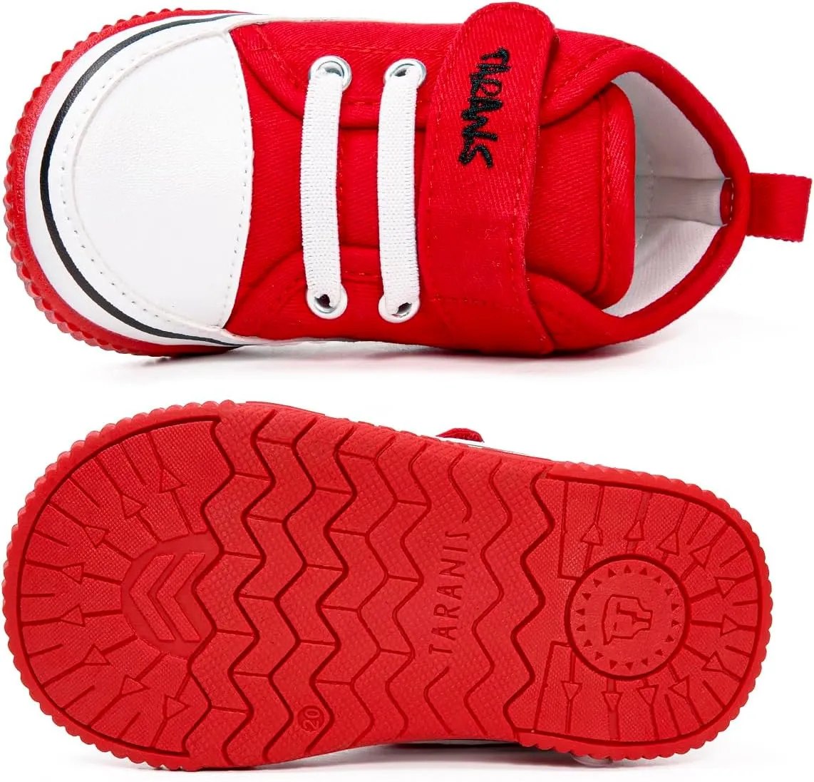 Baby Boys Girls Squeaky Shoes Anti-Slip Soft Rubber Sole Sneakers Toddler First Walkers