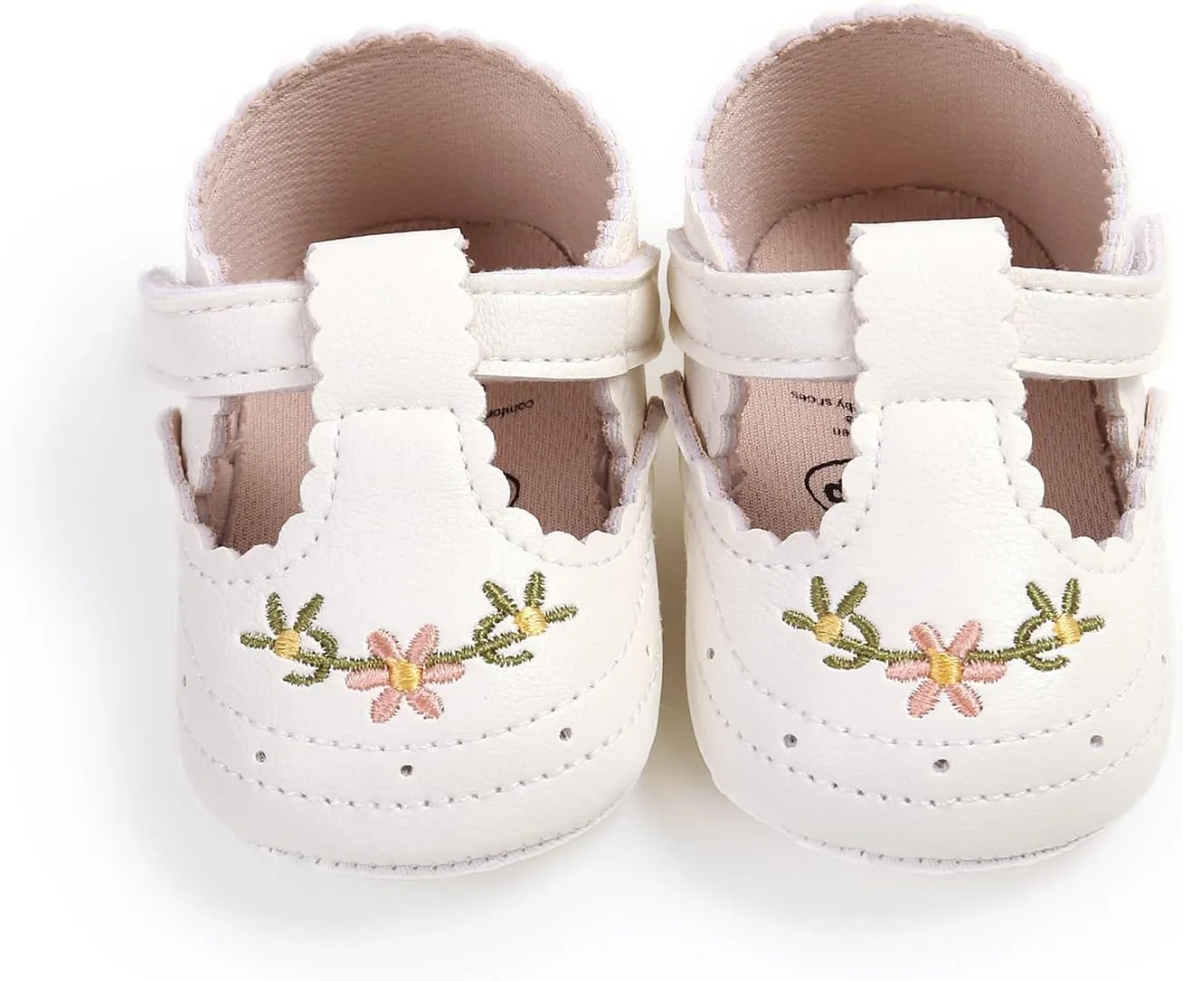 Baby Shoes Girls Mary Jane Flats Non Slip Soft Sole PU Leather Infant Toddler Sneakers First Walkers Party Christmas Dress Shoes