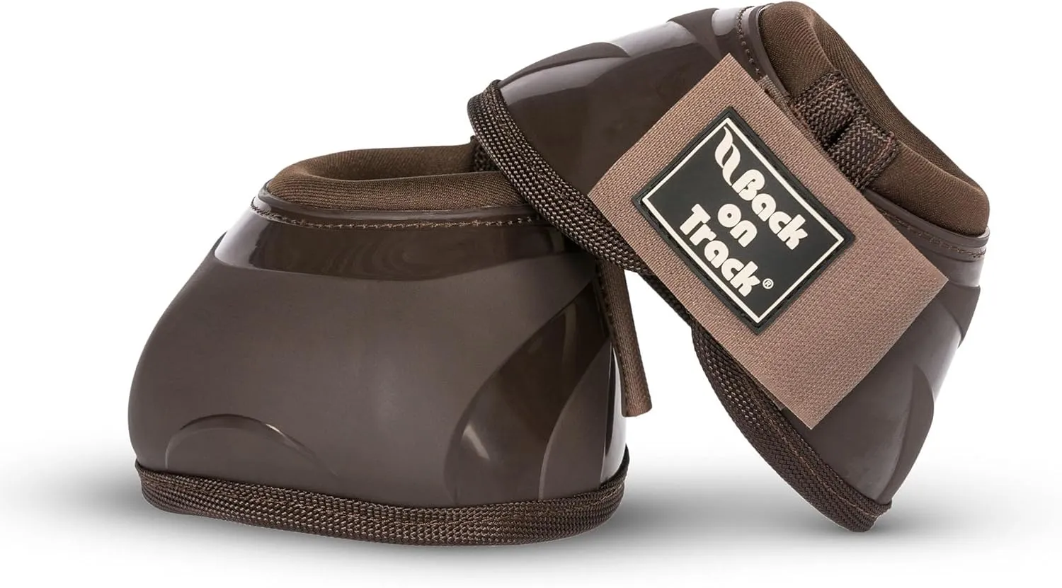 Back on Track Men's Performance Equine Durable Rubber Horse Protective Pair of Hoof Bell Boots with Loop Closure