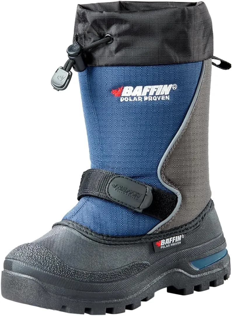 Baffin Kids' Junior MUSTANG Waterproof Insulated Tundra Rated Breathable Nylon/Rubber Tall Height Winter Outdoor Snow Boots