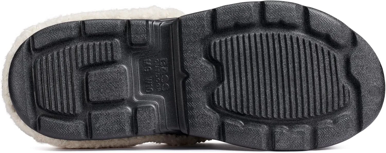 BASS OUTDOOR Men's Field Slide Sherpa Lined Slipper