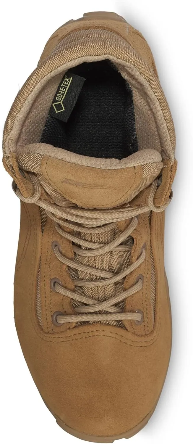 Belleville 763 6” Waterproof Hybrid Assault Combat Boots for Men - Full-Grain Desert Tan Leather with Breathable Gore-Tex Lining and Vibram Ibex Outsole; Berry Compliant