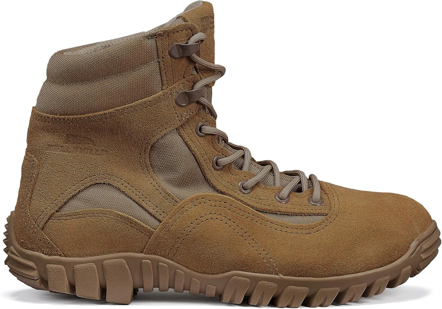 Belleville 763 6” Waterproof Hybrid Assault Combat Boots for Men - Full-Grain Desert Tan Leather with Breathable Gore-Tex Lining and Vibram Ibex Outsole; Berry Compliant