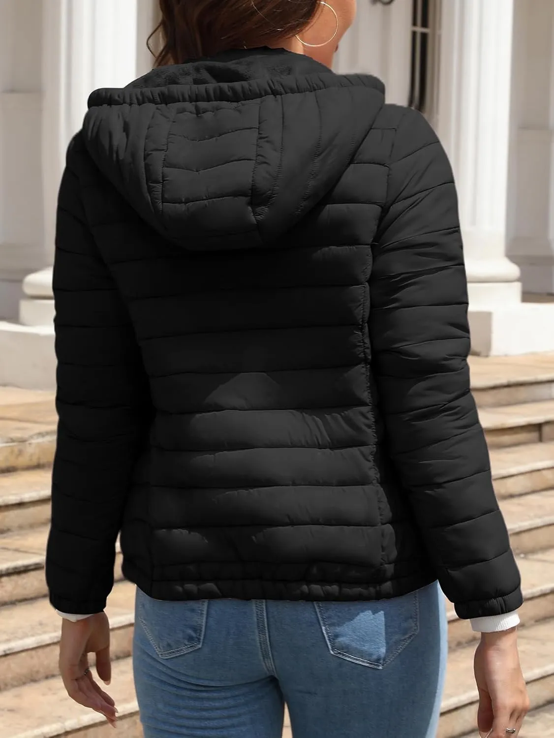 Bellivera Women's Quilted Lightweight Jacket Puffer Coat Women Bubble for Spring and Winter