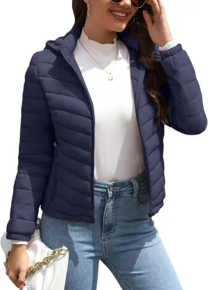 Bellivera Women's Quilted Lightweight Jacket Puffer Coat Women Bubble for Spring and Winter