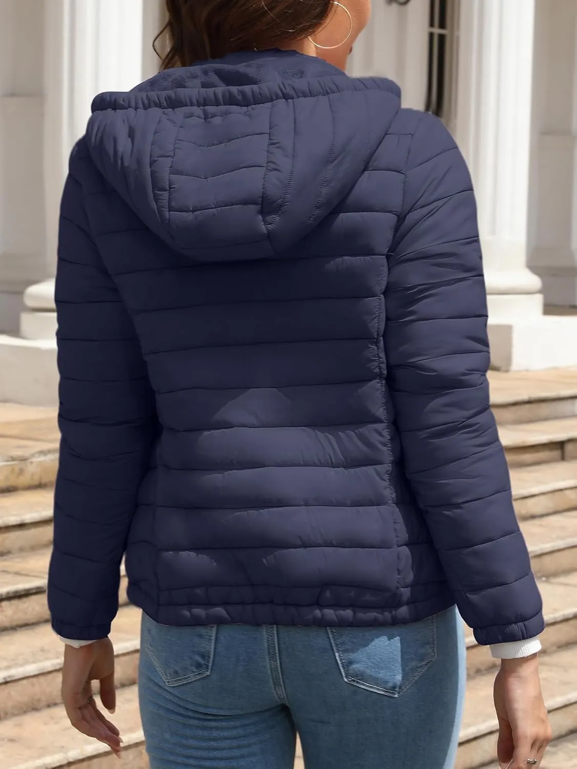 Bellivera Women's Quilted Lightweight Jacket Puffer Coat Women Bubble for Spring and Winter