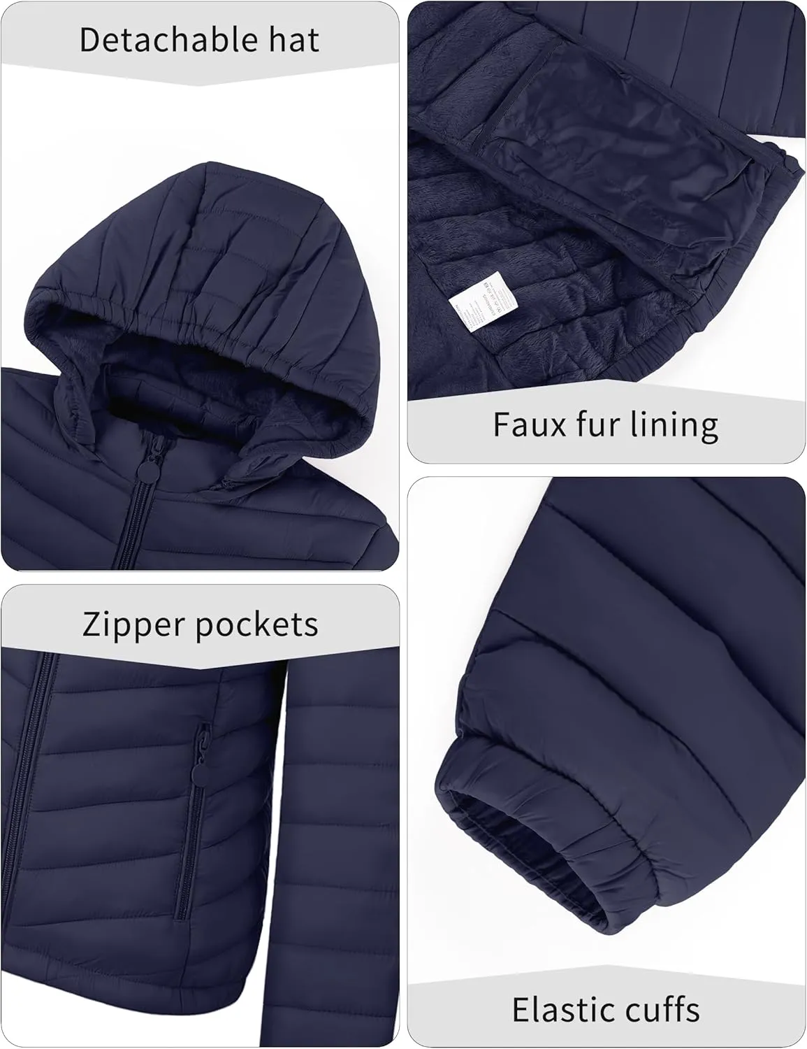 Bellivera Women's Quilted Lightweight Jacket Puffer Coat Women Bubble for Spring and Winter