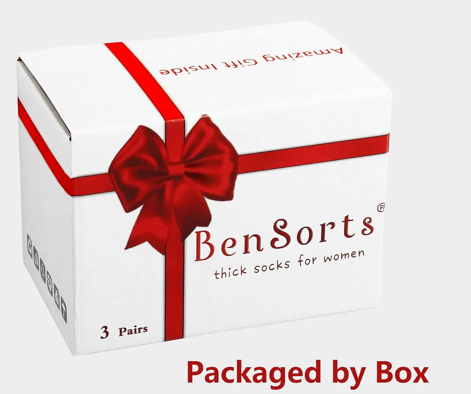 BenSorts Women's Winter Boots Socks Thick Warm Cozy Crew Socks Solid Color Gifts