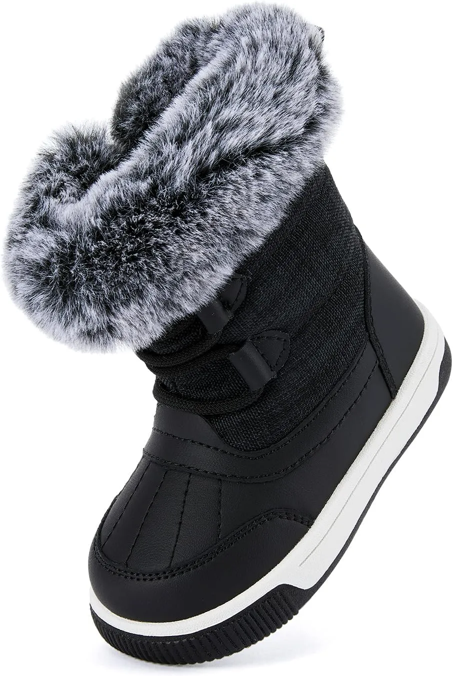 BMCiTYBM Toddler Boy Girl Snow Boots Waterproof Winter Warm Shoes Baby High Top Nonslip Lightweight Outdoor Sneakers for Cold Weather (Infant/Toddler)