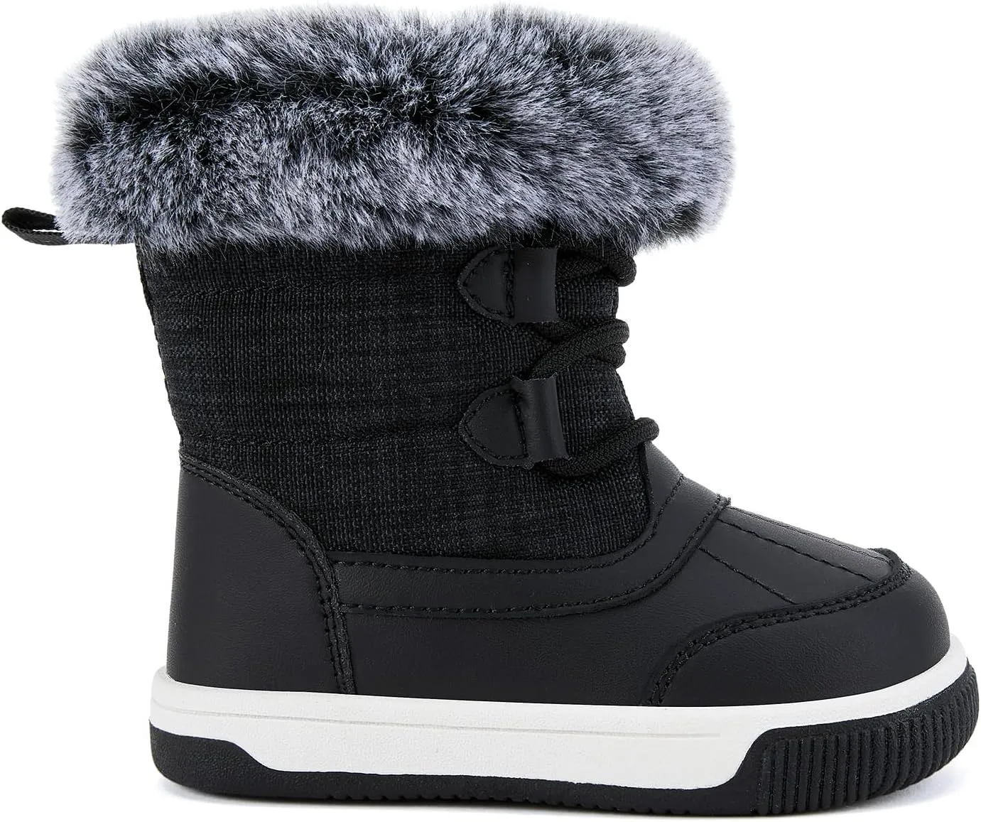 BMCiTYBM Toddler Boy Girl Snow Boots Waterproof Winter Warm Shoes Baby High Top Nonslip Lightweight Outdoor Sneakers for Cold Weather (Infant/Toddler)