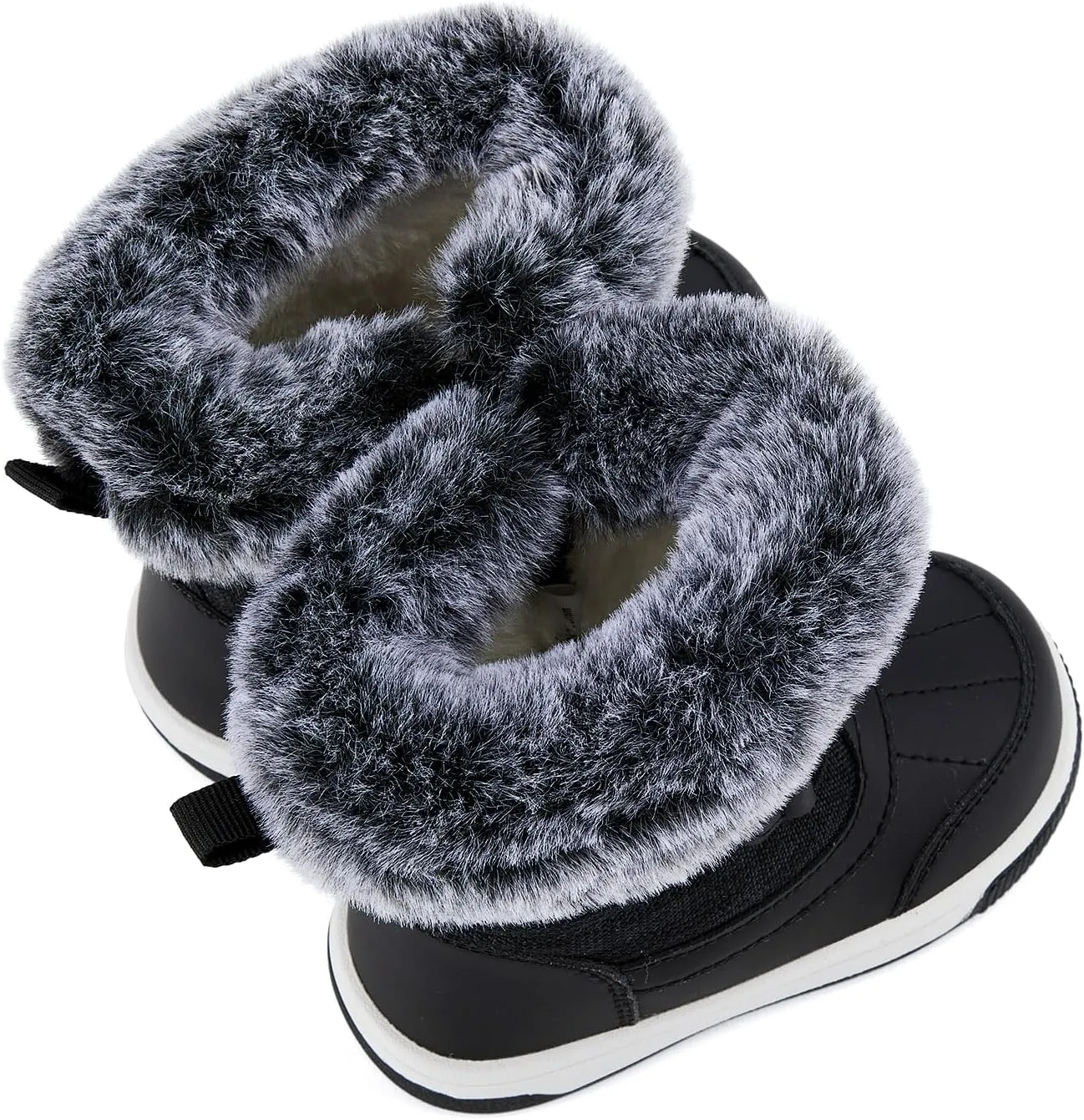 BMCiTYBM Toddler Boy Girl Snow Boots Waterproof Winter Warm Shoes Baby High Top Nonslip Lightweight Outdoor Sneakers for Cold Weather (Infant/Toddler)