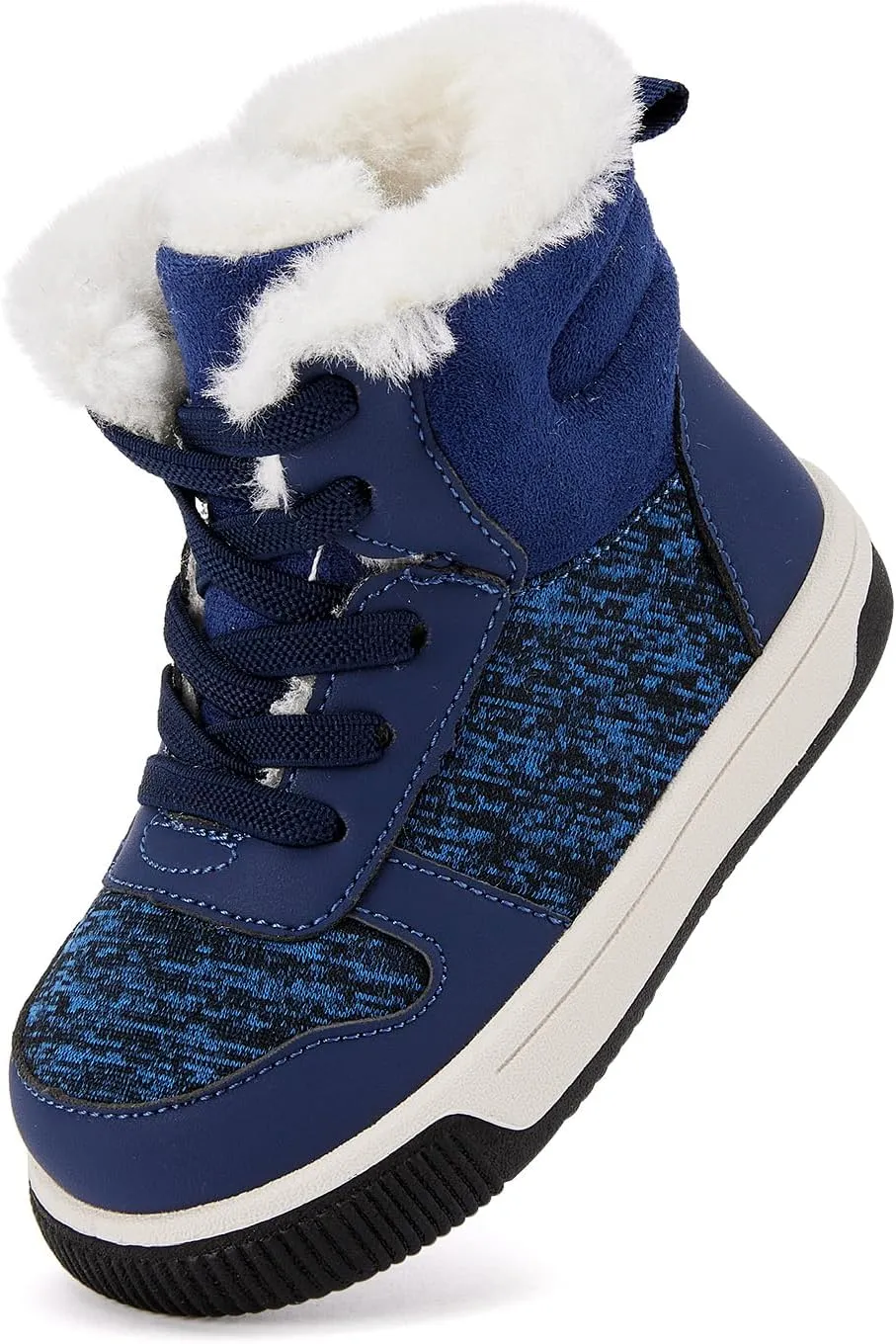 BMCiTYBM Toddler Boy Girl Snow Boots Waterproof Winter Warm Shoes Baby High Top Nonslip Lightweight Outdoor Sneakers for Cold Weather (Infant/Toddler)