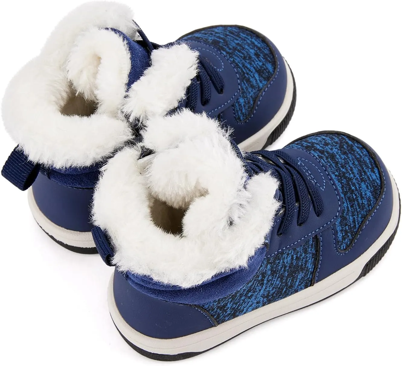 BMCiTYBM Toddler Boy Girl Snow Boots Waterproof Winter Warm Shoes Baby High Top Nonslip Lightweight Outdoor Sneakers for Cold Weather (Infant/Toddler)