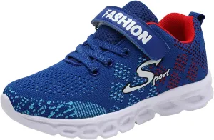 Boy Walking Shoes Comfortable School Sneakers Jogging Running Sneakers Basketball Falt Running Tennis Sports Athletic Mesh Preppy Style Workout for Boys Football Indoor Outdoor Gym Hiking