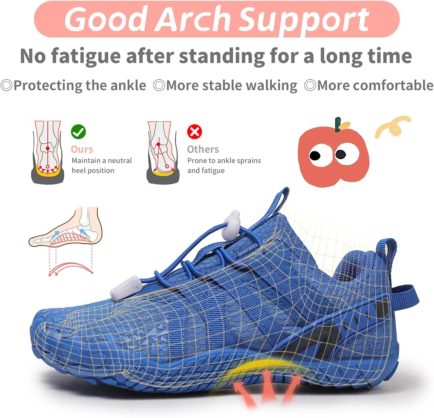 Boys Girls Barefoot Shoes Kids Toddler Wide Toe Box Minimalist Zero Drop Water Shoes Footwear Athletic Sneakers for Wrestling Hiking Camping Skateboard Climbing Running Training Sport Light Breathable