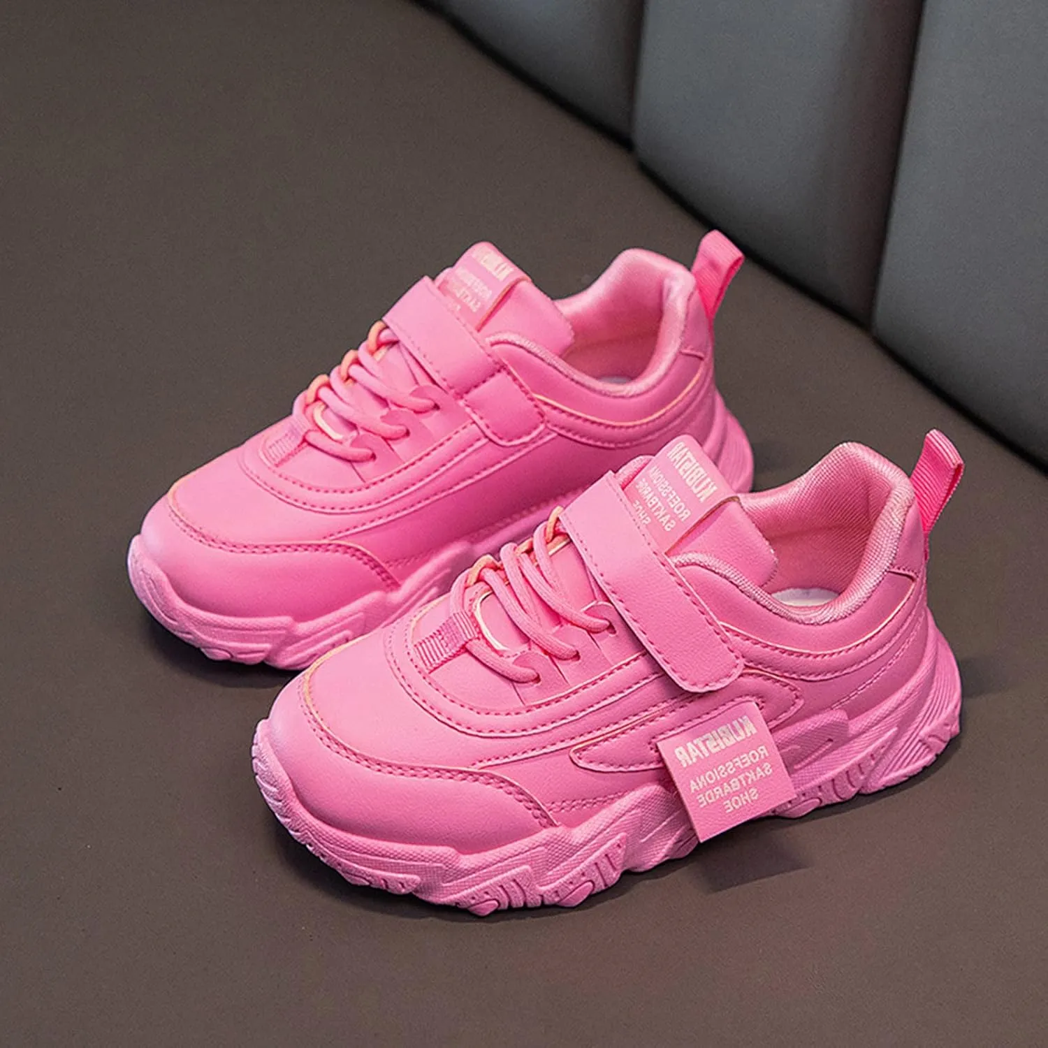 Boys Girls Fashion Sneakers Toddler Kids Walking Running Shoes Thick Sole Non Slip Tennis Sport Athletic Shoes