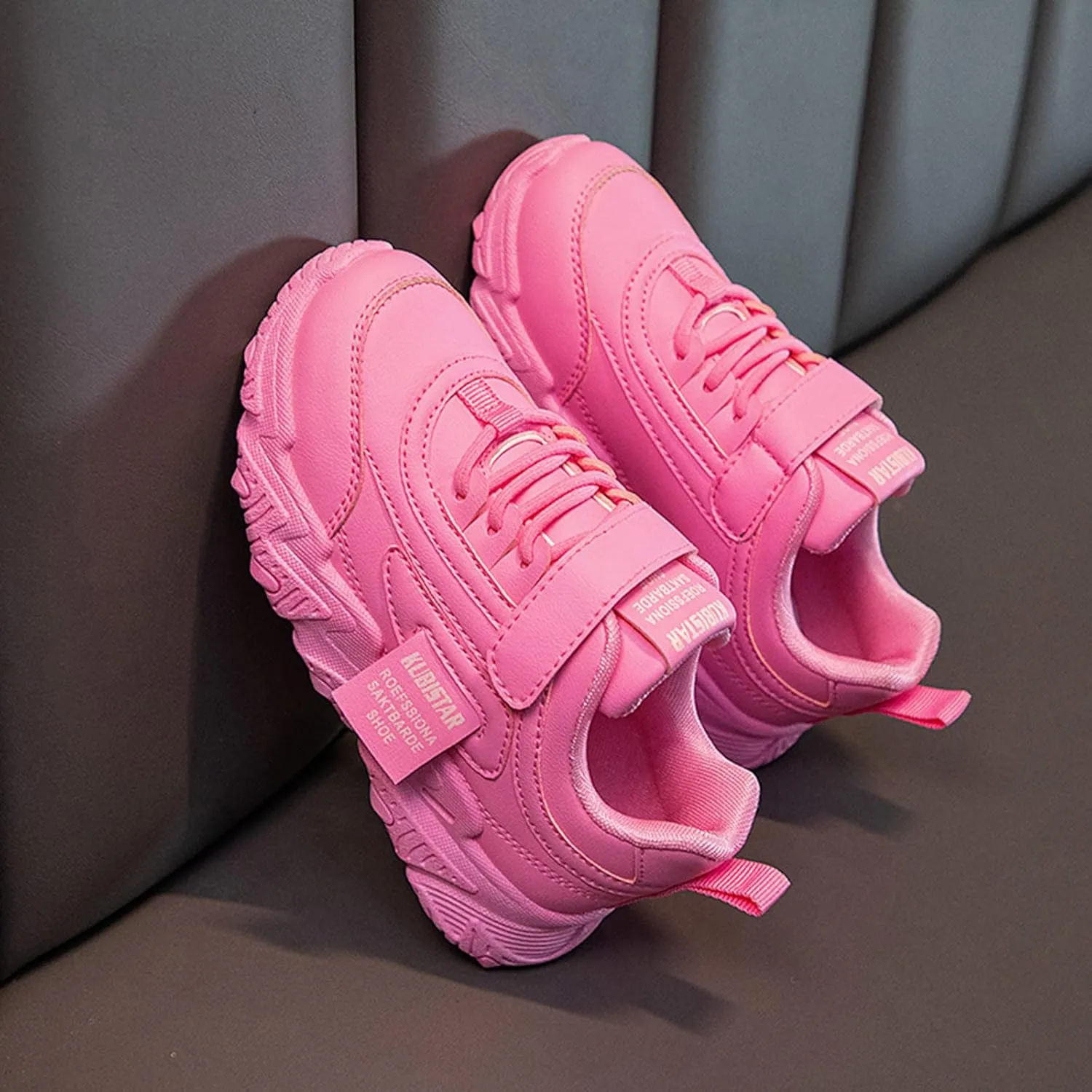Boys Girls Fashion Sneakers Toddler Kids Walking Running Shoes Thick Sole Non Slip Tennis Sport Athletic Shoes
