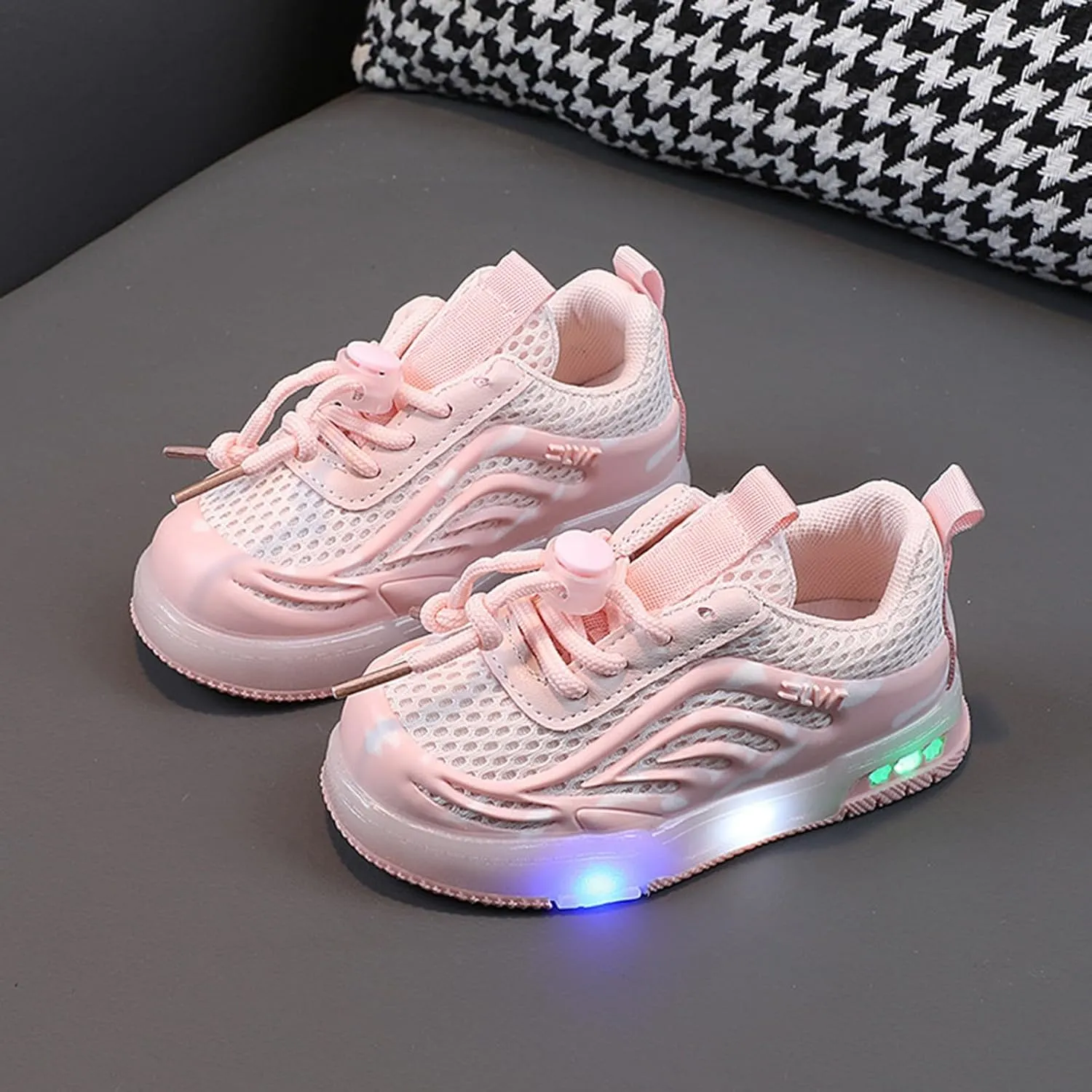 Boys Girls Sneakers Girls and Boys Spring Summer and Autumn Children's Mesh Breathable Small Breathable Running Shoes