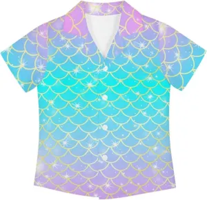 Boys Hawaiian Shirts Short Sleeve Cute Summer Beach Button Down Casual Aloha Shirts for Kids