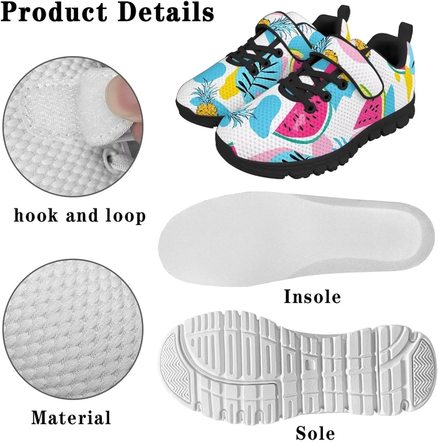 Boy's Single Buckle Sneakers,Teen Girl Anti-Skid Spring Walking Shoes Wear Resistant Sneakers for Jogging Cycling
