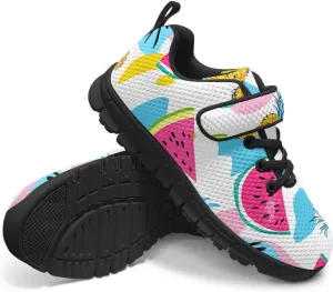 Boy's Single Buckle Sneakers,Teen Girl Anti-Skid Spring Walking Shoes Wear Resistant Sneakers for Jogging Cycling