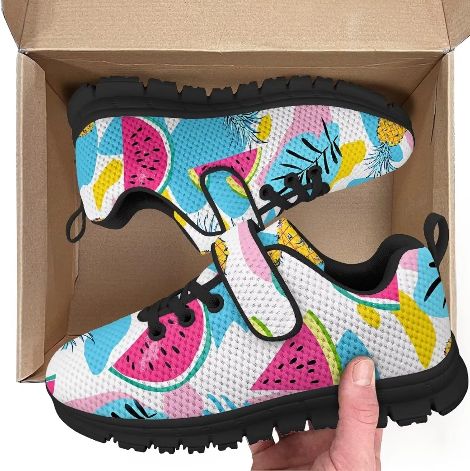 Boy's Single Buckle Sneakers,Teen Girl Anti-Skid Spring Walking Shoes Wear Resistant Sneakers for Jogging Cycling