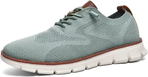 Breeze Shoes for Men, Urban - Ultra Comfortable Shoes, Wearbreeze Shoes Extra Wide, Mesh Dress Sneakers Business Casual Walking Shoes (Light Green,12)