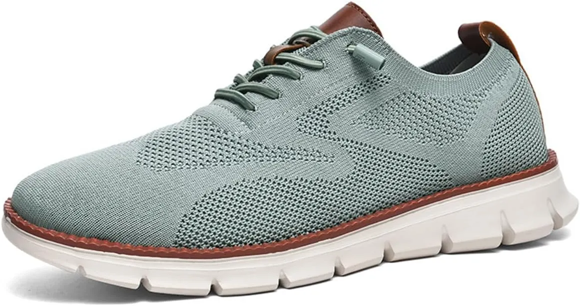 Breeze Shoes for Men, Urban - Ultra Comfortable Shoes, Wearbreeze Shoes Extra Wide, Mesh Dress Sneakers Business Casual Walking Shoes (Light Green,12)