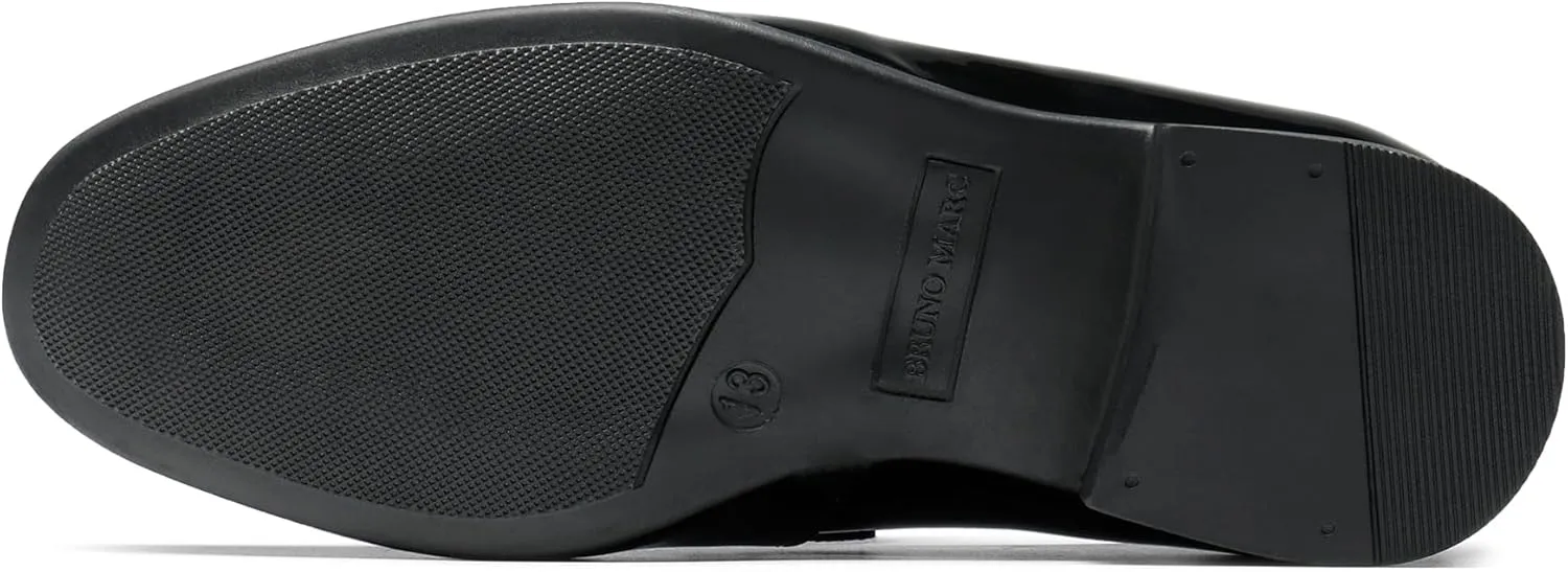 Bruno Marc Boys Dress Shoes Slip-on Loafers Formal Tuxedo Shoes