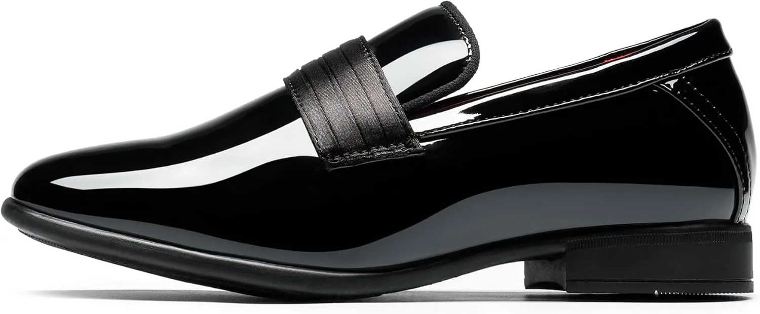 Bruno Marc Boys Dress Shoes Slip-on Loafers Formal Tuxedo Shoes