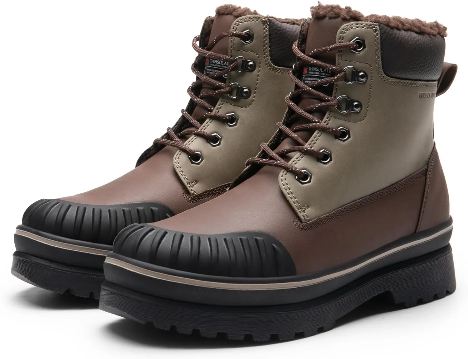 Bruno Marc Men's Snow Winter Insulated Waterproof Outdoor Boots