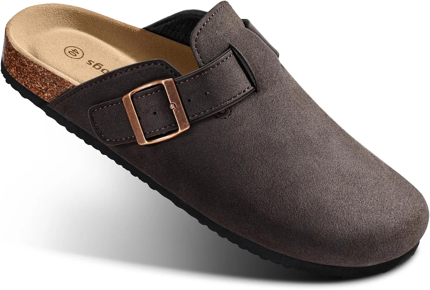 BULLIANT Women Clogs-Comfortable Mules Slippers Sandals Nurse Shoes Unisex for Men-Cushioned Footed Flannel-Lined Upper