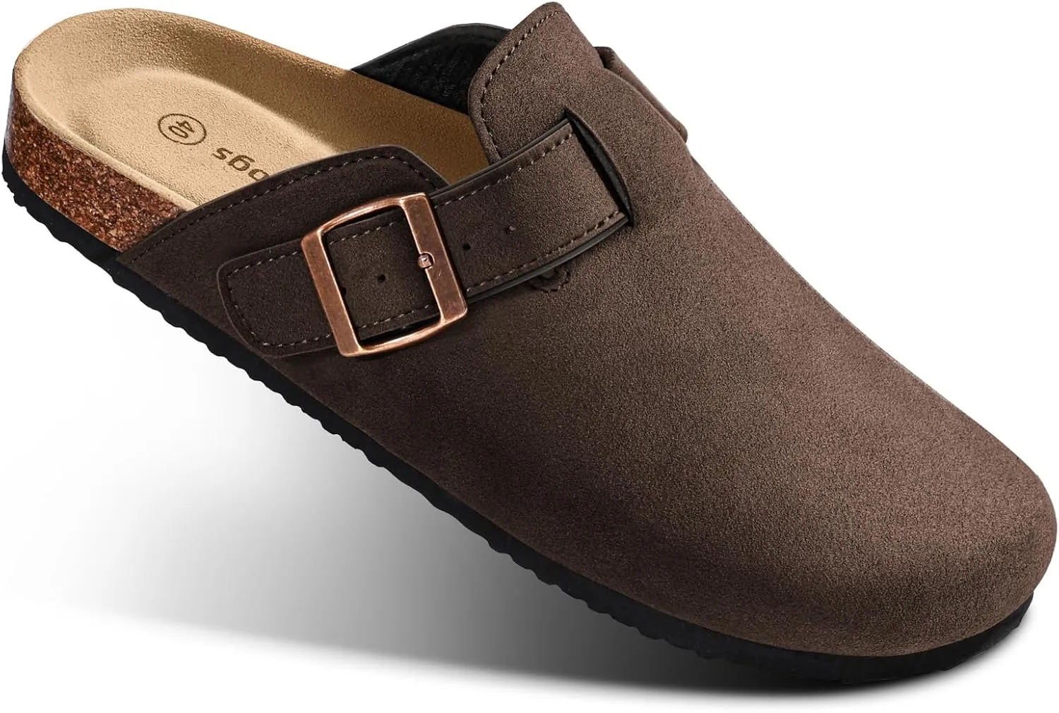 BULLIANT Women Clogs-Comfortable Mules Slippers Sandals Nurse Shoes Unisex for Men-Cushioned Footed Flannel-Lined Upper