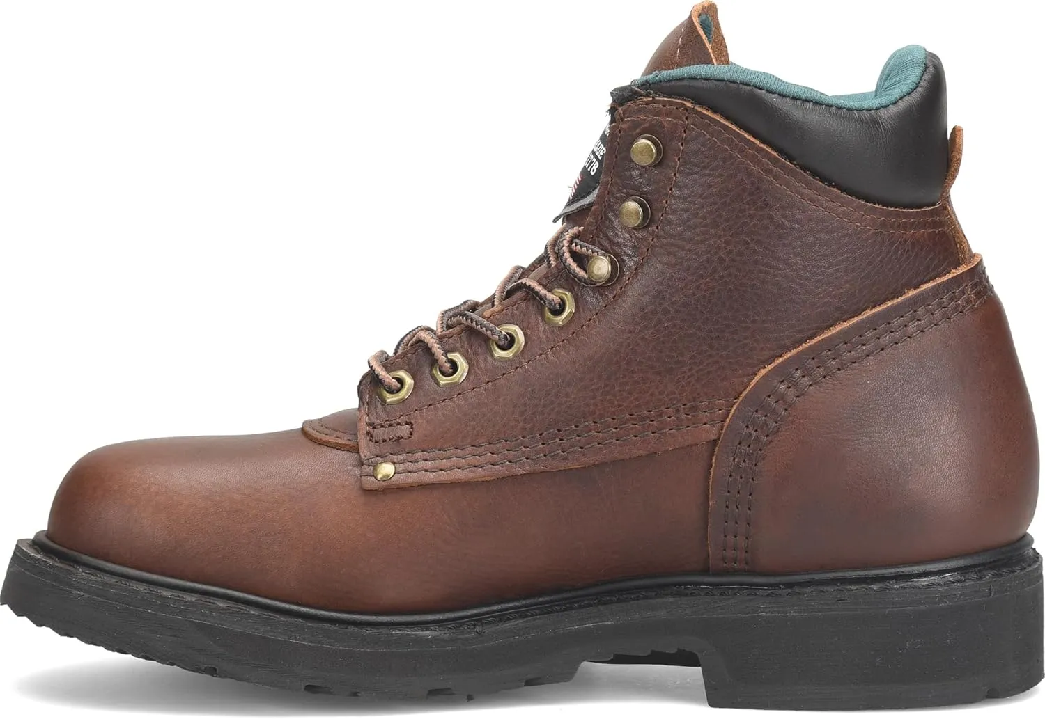 Carolina 6" St Plain Toe Grizzly Boot Amber Gold