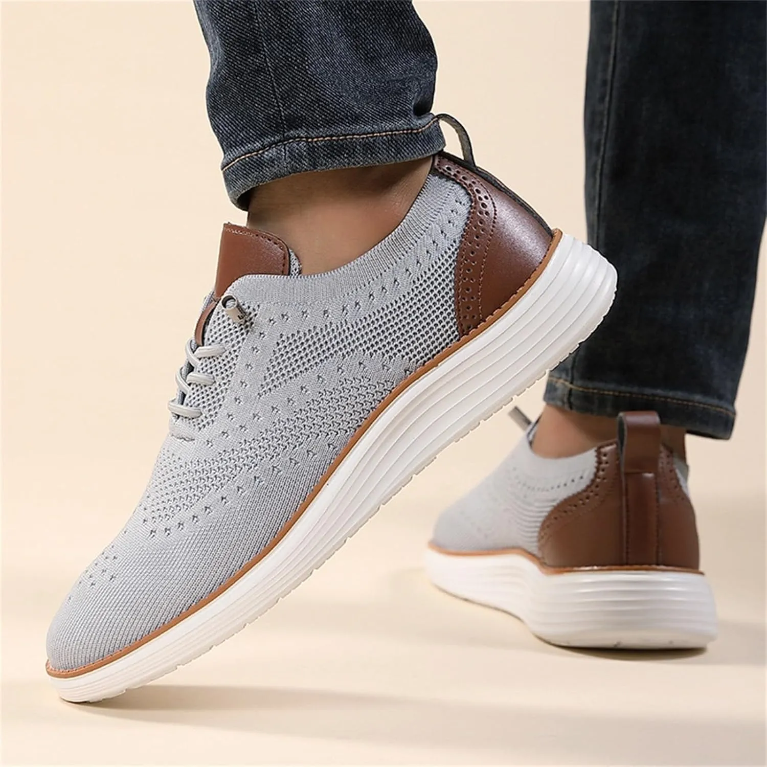 Casual Walking Shoes New Running Sports Casual Shoes Flying Weaving Mesh Men Trendy