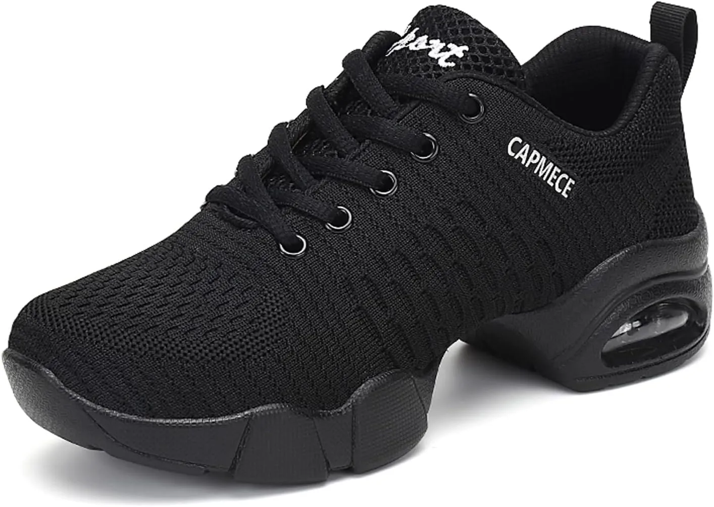 CERYTHRINA Women's Jazz Shoes Lace-up Sneakers Modern Dance Shoes Platform Walking Dance Shoes