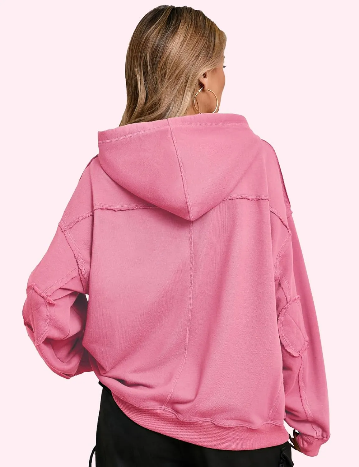 CHERFLY Oversized Hoodies for Women 2025 Fashion Pullover Sweatshirts Spring Outfits