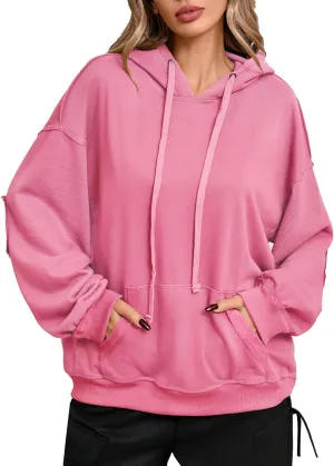 CHERFLY Oversized Hoodies for Women 2025 Fashion Pullover Sweatshirts Spring Outfits
