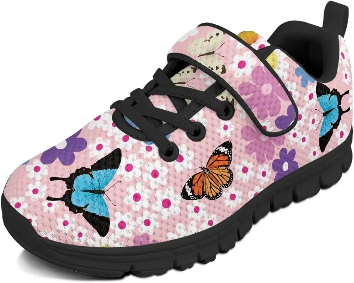 Children's Spring Casual Sneakers,Lightweight School Single Buckle Sports Shoes Girls Uniform-Dress Shoes