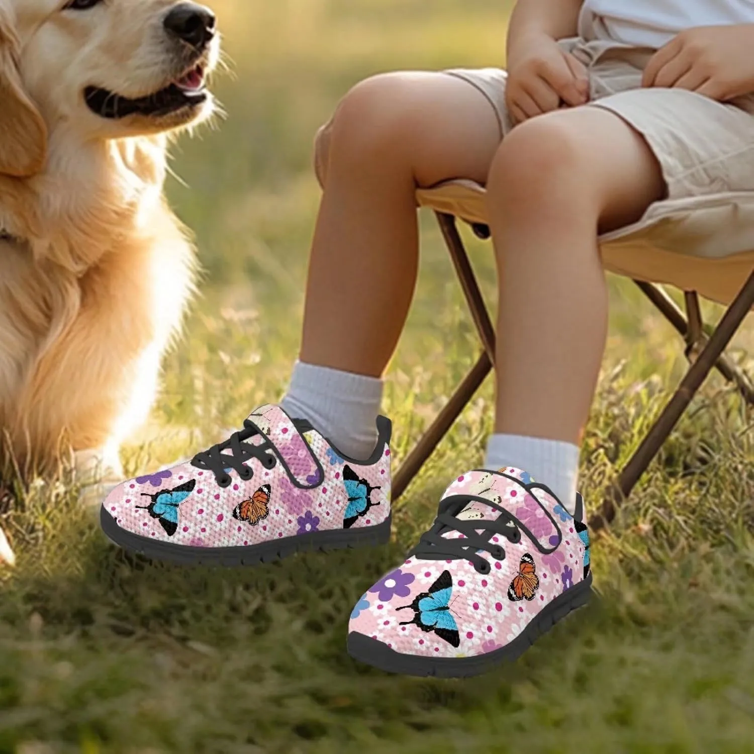 Children's Spring Casual Sneakers,Lightweight School Single Buckle Sports Shoes Girls Uniform-Dress Shoes