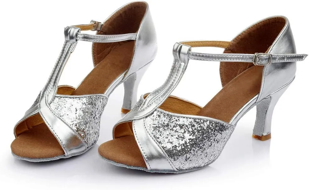 Chunky Block Heel Sandals for Women Open Toe Ankle Strap Comfortable Wedding Party Dress Shoes
