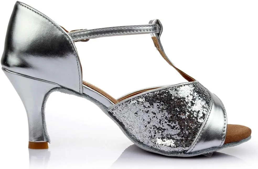 Chunky Block Heel Sandals for Women Open Toe Ankle Strap Comfortable Wedding Party Dress Shoes